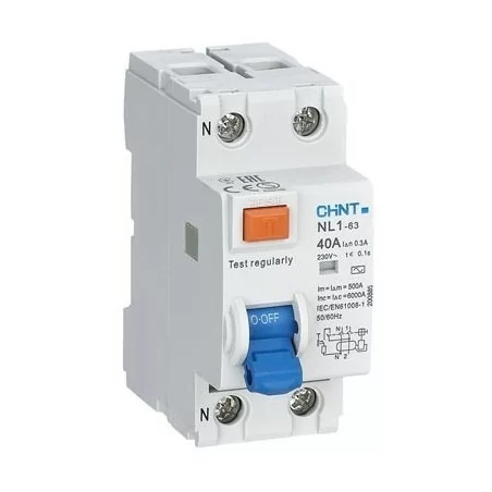 Differentieel Chint NL1-2-40-30A ASi 40A Klasse A - Wsolar.Shop