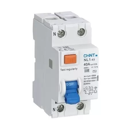 Differential Chint NL1-2-40A-300A ASi 40A Class A - Wsolar.Shop