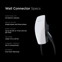 Tesla Tesla Wall Connector Gen 3 - 22 kW - type 2 - 7,3M - EV charger