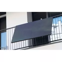 Kit balcon 2 paneles 420w + inversor integrado