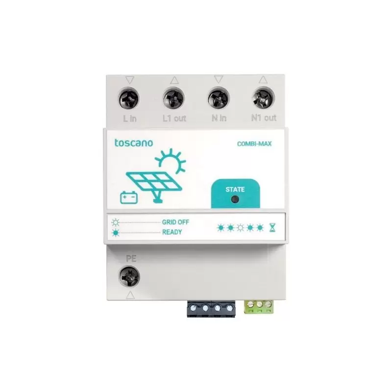 Toscano combi max achteruitrijschakelaar voor Huawei - Fronius 2x 50A - Wsolar.Shop
