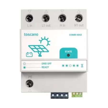 Toscano combi max backup switch para Huawei - Fronius 2x 50A - Wsolar.Shop