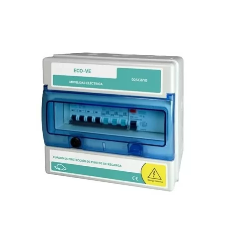 Caixa de carregador de carro elétrico toscano 40A - Trifásico - Wsolar.Shop