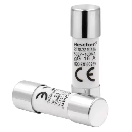 Fusible cilindrico de ceramica Heschen RT18-32 - Wsolar.Shop