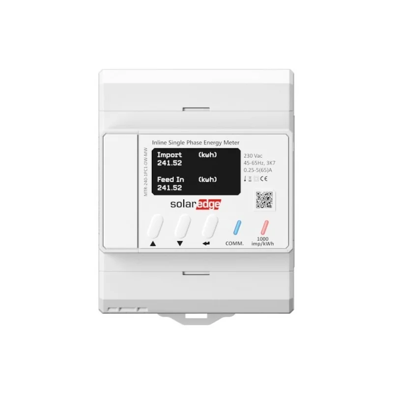 Compteur d'énergie en ligne SolarEdge 65 A monophasé - Wsolar.Shop
